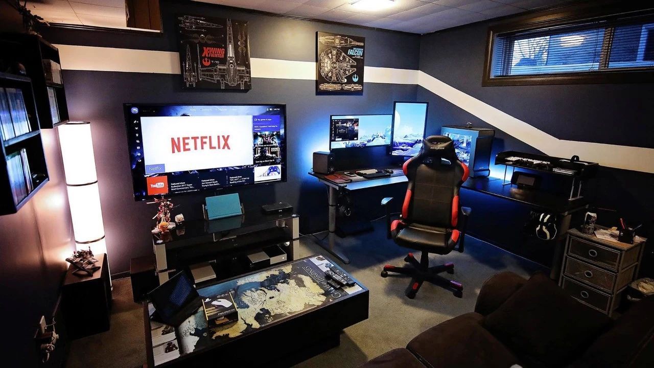 IG夺冠夜，电竞主题电脑房酷炫灯光效果全解析